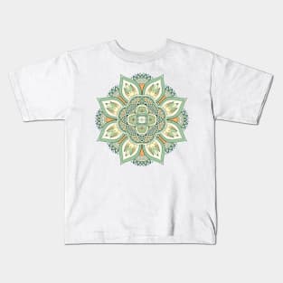 Colorful Mandala, mandala-design, mandala-art, geometric, abstract, mandala and spirituality, colorful, rainbow, mandala pattern, mandala flower patterns, Flower Mandala ,Spirituality Kids T-Shirt